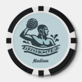 Benutzerdefinierter Name Wasserball Pokerchips (Vorderseite)