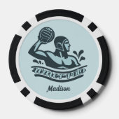 Benutzerdefinierter Name Wasserball Pokerchips (Rückseite)