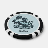Benutzerdefinierter Name Wasserball Pokerchips (Einzeln)