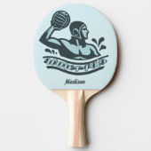 Benutzerdefinierter Name Wasserball Tischtennis Schläger (Rückseite)