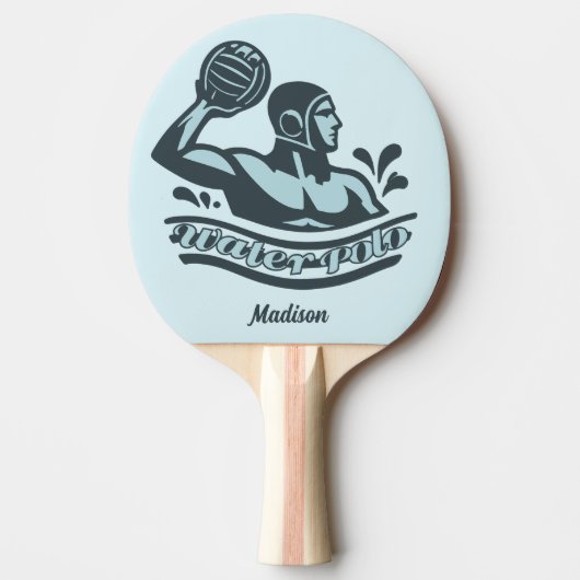 Benutzerdefinierter Name Wasserball Tischtennis Schläger (Vorderseite)
