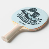 Benutzerdefinierter Name Wasserball Tischtennis Schläger (Vorderseite)