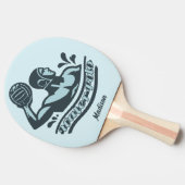 Benutzerdefinierter Name Wasserball Tischtennis Schläger (Seitenansicht)