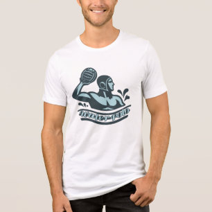Benutzerdefinierter Name Wasserball Tri-Blend Shirt