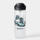 Benutzerdefinierter Name Wasserball Trinkflasche (Rückseite)