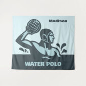 Benutzerdefinierter Name Wasserball Wandteppich (Vorderseite (Horizontal))