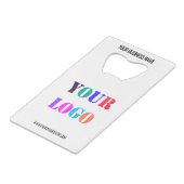 Benutzerdefinierter Name Website Kreditkarte Flasc Geldbeutel Flaschenöffner (Rückseite Schrägansicht)