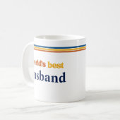 Benutzerdefinierter Name Weltbester Ehemann Person Kaffeetasse (Vorderseite Links)