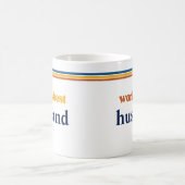 Benutzerdefinierter Name Weltbester Ehemann Person Kaffeetasse (Mittel)