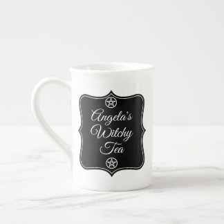 Benutzerdefinierter Name Witchy Teetasse | Persona Porzellantasse