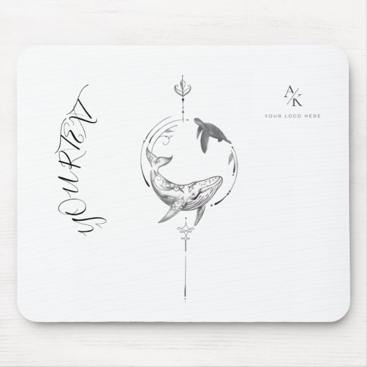 Benutzerdefinierter Namens Ästhetik Kunstwerk Mousepad (Vorne)