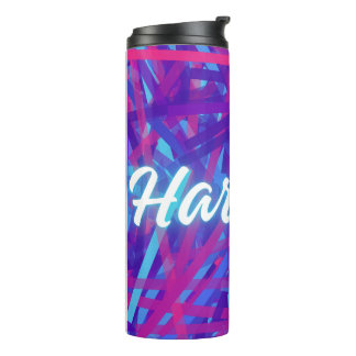 Benutzerdefinierter Namensaufkleber – Harrison – P Thermosbecher