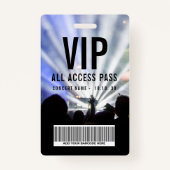 Benutzerdefinierter Namensbarcode VIP All Access P Ausweis (Vorderseite)