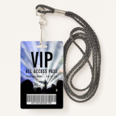 Benutzerdefinierter Namensbarcode VIP All Access P Ausweis (Vorderseite mit Schlüsselband)