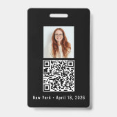 Benutzerdefinierter Namensfoto-QR-Code Geburtstags Ausweis (Rückseite)