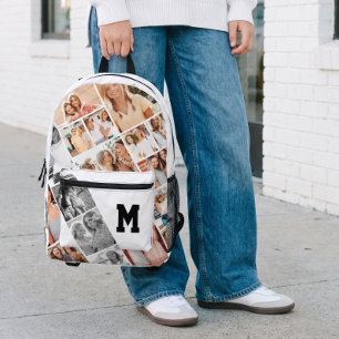 Benutzerdefinierter Namensmonogramm-Beste-Freunde- Bedruckter Rucksack