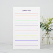 Benutzerdefinierter Namensmonogramm-Brautjunggesel Briefpapier (Stehend Vorderseite)