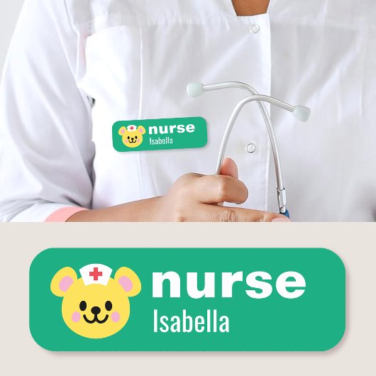 Benutzerdefinierter Namensschild für Krankenschwes