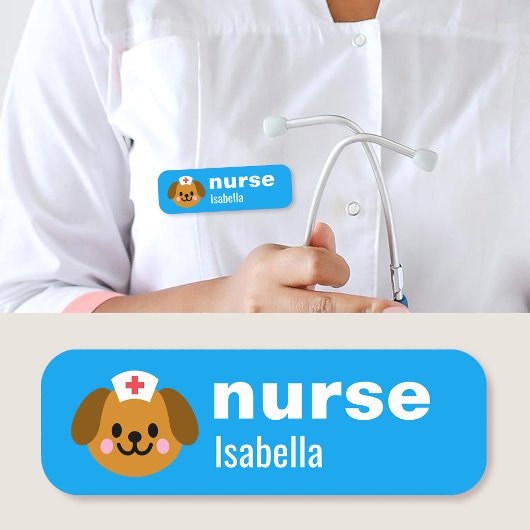 Benutzerdefinierter Namensschild Krankenschwester