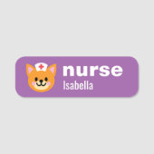 Benutzerdefinierter Namensschild Krankenschwester  (Vorderseite)