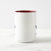 Benutzerdefinierter nautischer Anker Bootname Tasse (Zentrum)
