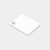 Benutzerdefinierter nautischer Anker Bootsname Post-it Klebezettel (angewinkelt)