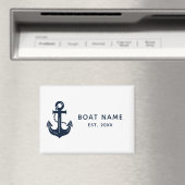 Benutzerdefinierter nautischer Bootsname Anker Magnet (In Situ (Geschirrspüler))