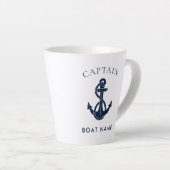 Benutzerdefinierter nautischer Kapitän Boot Anker Milchtasse (Rechte Ecke)