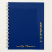 Benutzerdefinierter Navy-Blue-Planer mit individue Planer (Vorderseite)