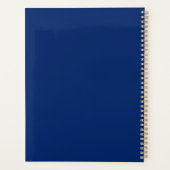Benutzerdefinierter Navy-Blue-Planer mit individue Planer (Rückseite)