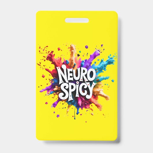 Benutzerdefinierter NEUROSPICY-Lernbehinderungsnot Ausweis (Vorderseite)