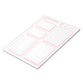 Benutzerdefinierter Niedlicher einfacher Blush Und Notizblock (angewinkelt)