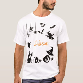 Benutzerdefinierter Niedlicher Halloween Name T - T-Shirt