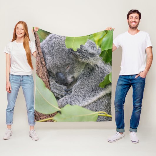 Benutzerdefinierter Niedlicher Koala-Wohngestaltun Fleecedecke (Beispiel)