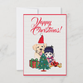 Benutzerdefinierter Niedlicher Labrador Hund mit G Dankeskarte