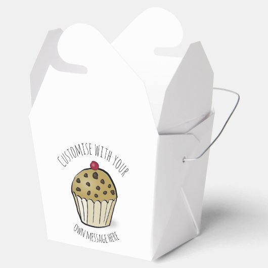 Benutzerdefinierter Niedlicher Mini-Muffin-benutze Geschenkschachtel (Geöffnet)