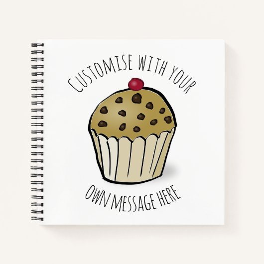 Benutzerdefinierter Niedlicher Mini-Muffin-benutze Notizblock (Vorderseite)