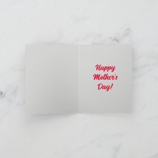 Benutzerdefinierter Niedlicher Westie-Hund mit Mam Karte (Innenseite)