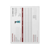 Benutzerdefinierter Notepad für die Kontrolle von  Notizblock (Rotiert)