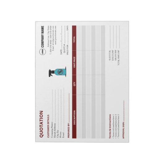 Benutzerdefinierter Notepad für die Kontrolle von Notizblock (Rotiert)