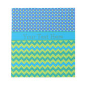 Benutzerdefinierter Notepad oder Jotter: Polka Dot Notizblock (Vorderseite)