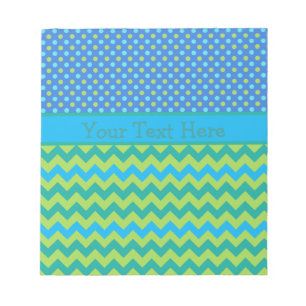 Benutzerdefinierter Notepad oder Jotter: Polka Dot Notizblock