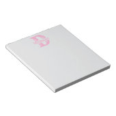 Benutzerdefinierter Notizblock mit Monogramm - Ers (angewinkelt)