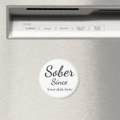 Benutzerdefinierter „Nüchtern seit“-Schlüsselanhän Magnet (In Situ (Geschirrspüler))