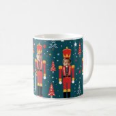 benutzerdefinierter Nussknacker 5-Gesichts-Foto-Be Kaffeetasse (VorderseiteRechts)