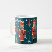 benutzerdefinierter Nussknacker 5-Gesichts-Foto-Be Kaffeetasse (Vorderseite Links)