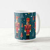 benutzerdefinierter Nussknacker 5-Gesichts-Foto-Be Kaffeetasse (VorderseiteRechts)