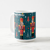 benutzerdefinierter Nussknacker 5-Gesichts-Foto-Be Kaffeetasse (Vorderseite Links)