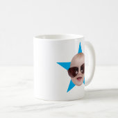 Benutzerdefinierter Office-Star-Gesicht The Office Kaffeetasse (VorderseiteRechts)