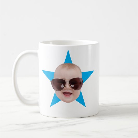 Benutzerdefinierter Office-Star-Gesicht The Office Kaffeetasse (Links)